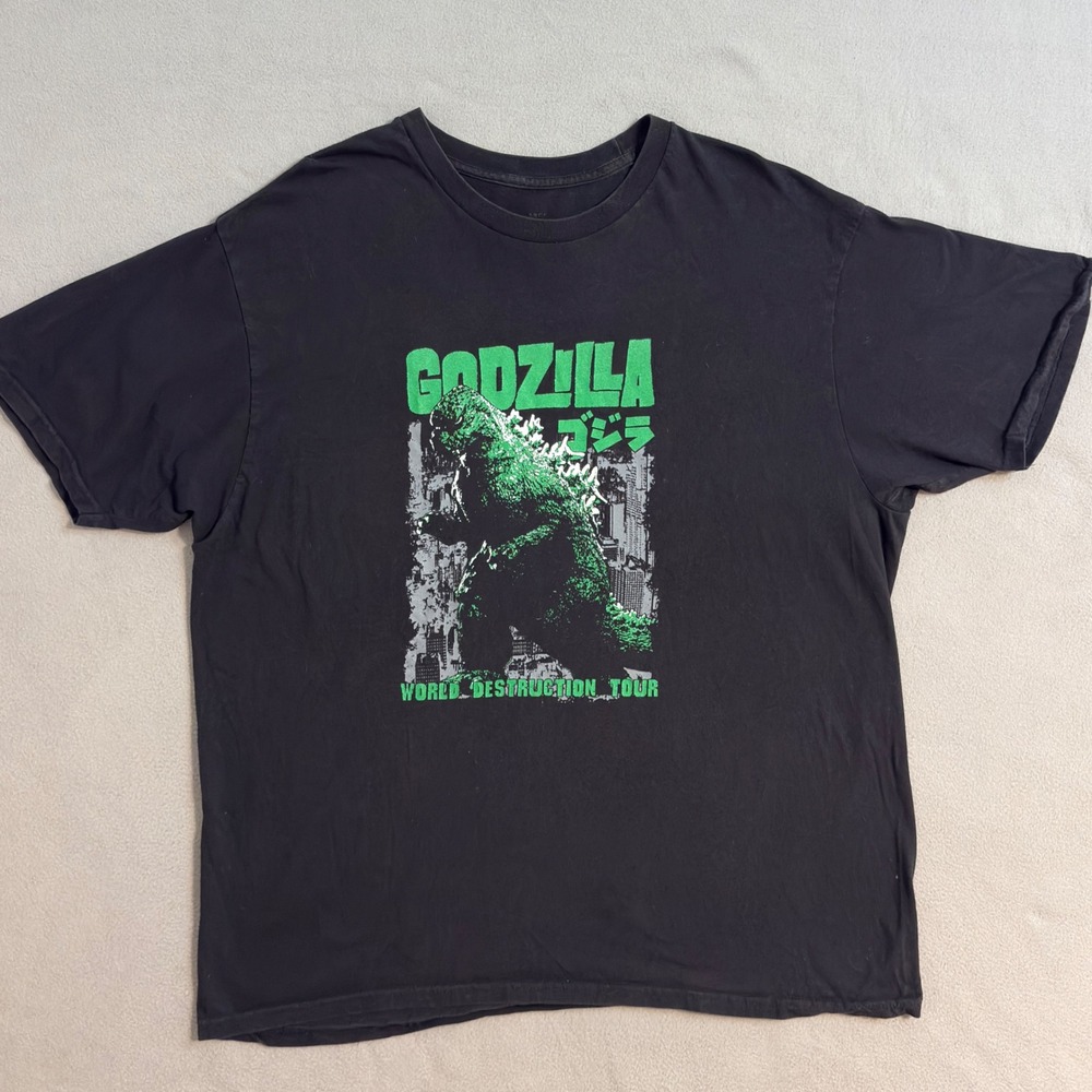 Godzilla World Destruction Tour T-Shirt Graphic Print XL